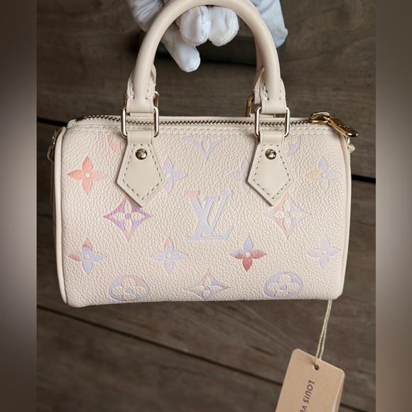 💜Louis Vuitton Limited Edition Momogram  Dream Empriente Nano Speedy Crossbody🩷 - Picture 7 of 15